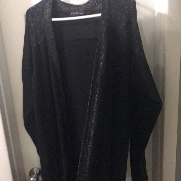 Lane Bryant Long elegant shimmery black sweater plus size 22/24 - Picture 1 of 8